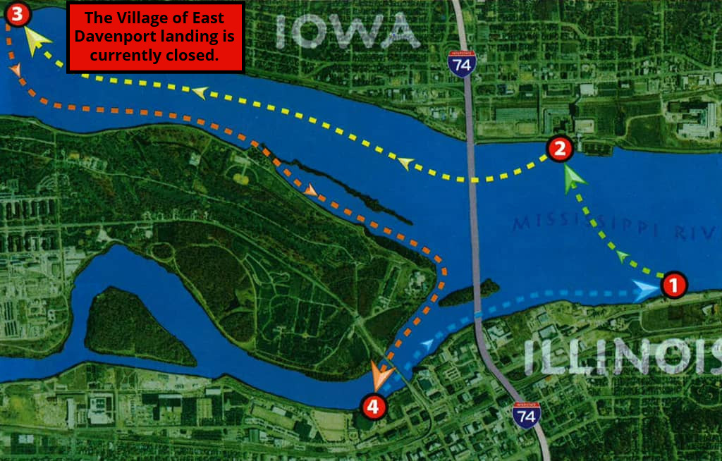 Channel Cat route map